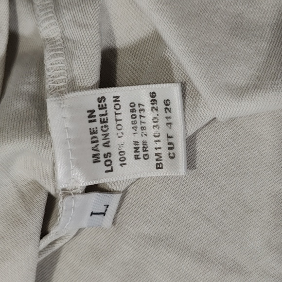 1045. Buck Mason Toughknit Classic Tee | Color: Lichen Stone - Picture 5 of 7